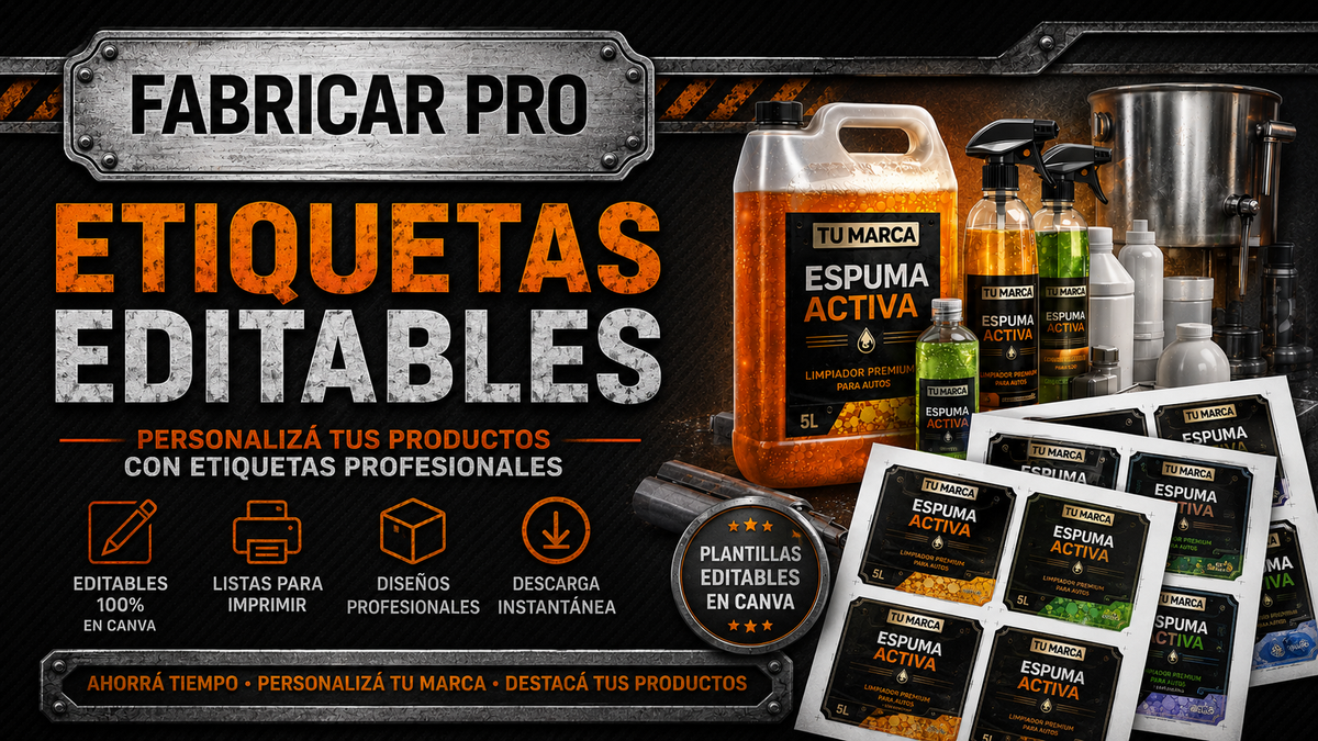 FabriCar Pro - Etiquetas Editables